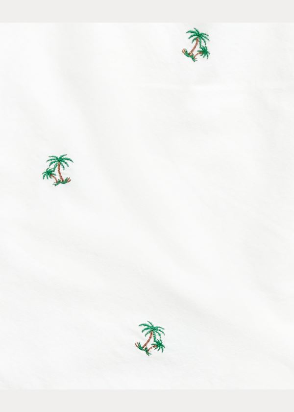 Ralph Lauren Classic Fit Palm Tree Shirt Bílé | OJR7AAmu