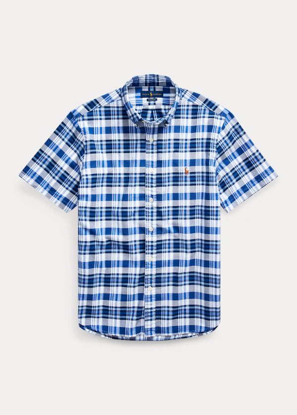 Ralph Lauren Classic Fit Plaid Oxford Shirt Blankyt Bílé Viacfarebný | 5GtjMdfb