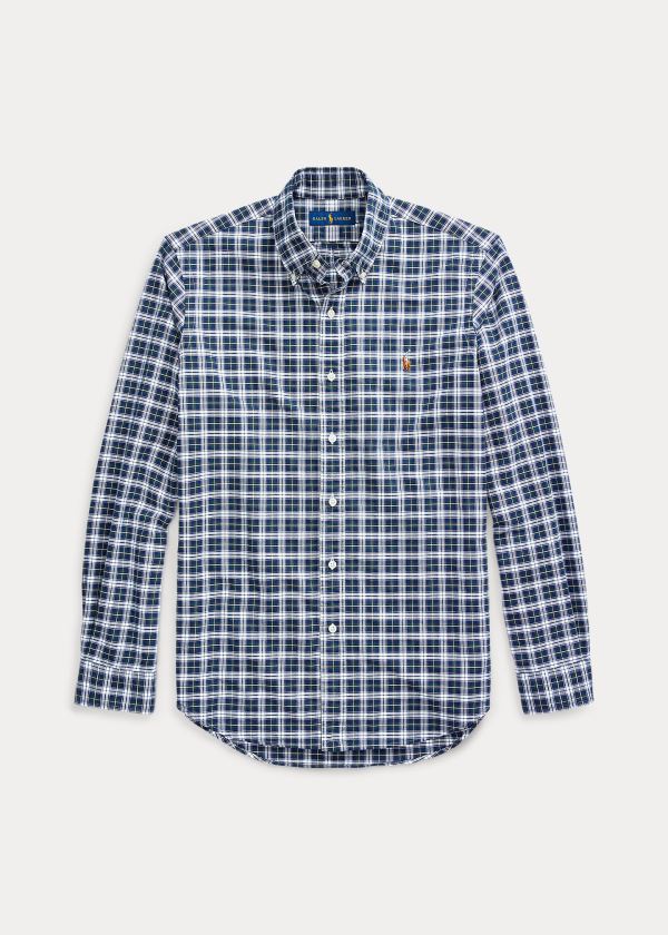 Ralph Lauren Classic Fit Plaid Oxford Shirt Tmavě Blankyt Bílé Viacfarebný | cW5hZaPd