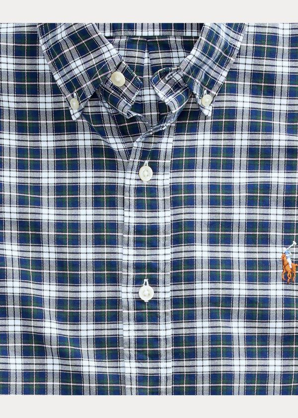 Ralph Lauren Classic Fit Plaid Oxford Shirt Tmavě Blankyt Bílé Viacfarebný | cW5hZaPd