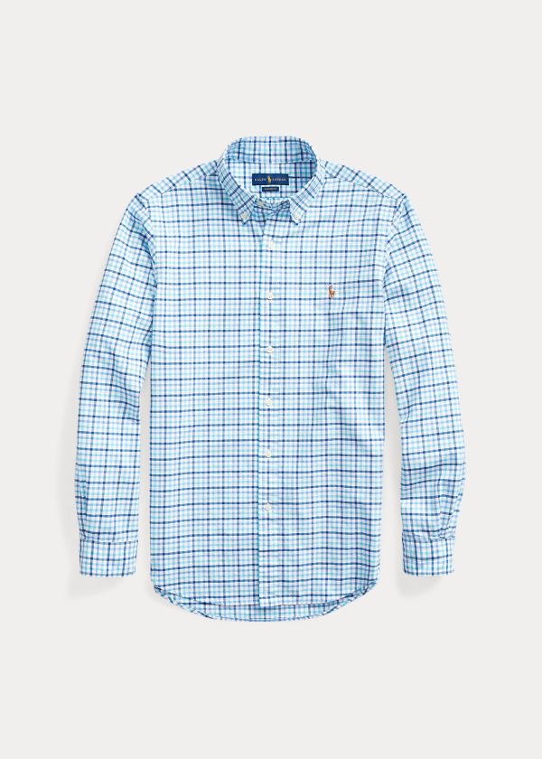 Ralph Lauren Classic Fit Plaid Oxford Shirt Blankyt Tyrkysové Viacfarebný | zIDS69Ec