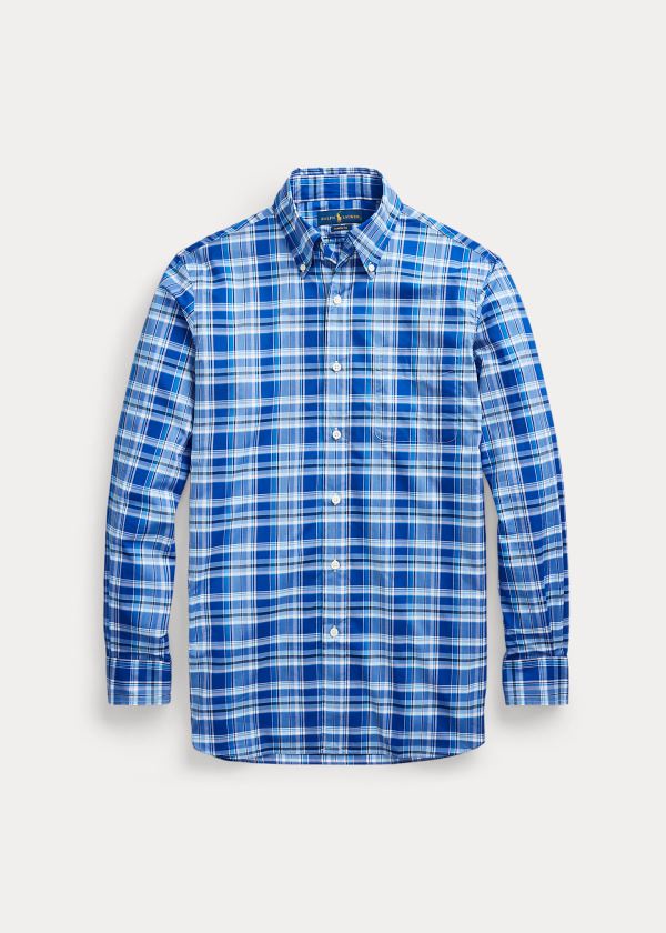 Ralph Lauren Classic Fit Plaid Poplin Shirt Blankyt Bílé Viacfarebný | VkIMy3cl