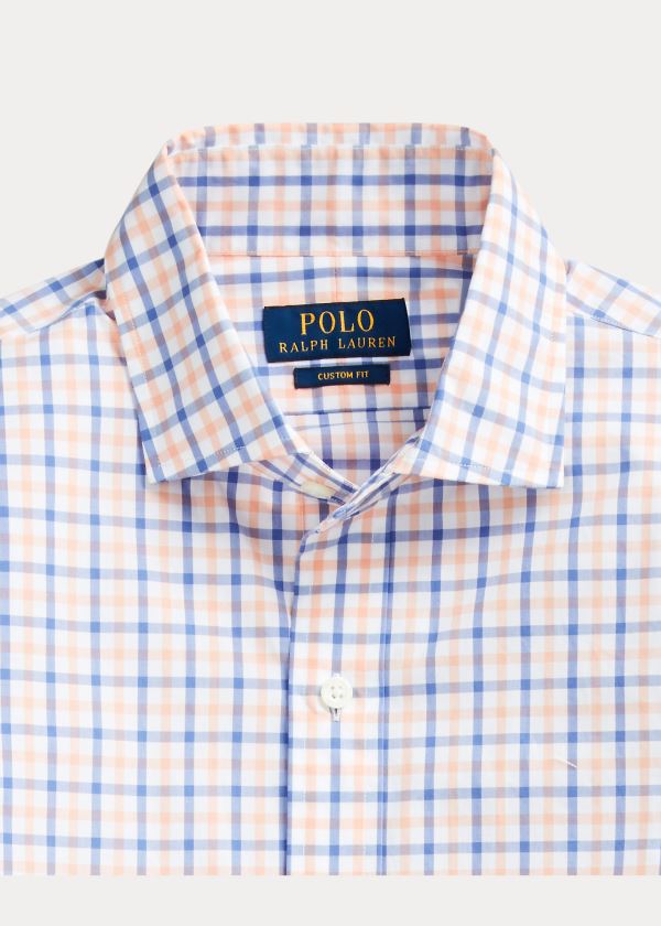 Ralph Lauren Classic Fit Plaid Poplin Shirt Oranžové Blankyt Viacfarebný | jpHZuyCK