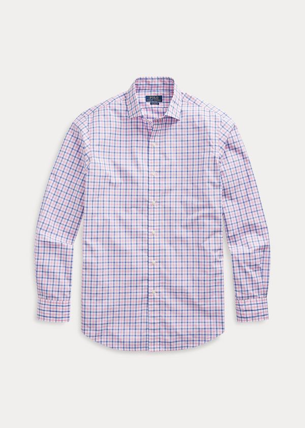 Ralph Lauren Classic Fit Plaid Poplin Shirt Růžové Blankyt Viacfarebný | yy3EjbWl