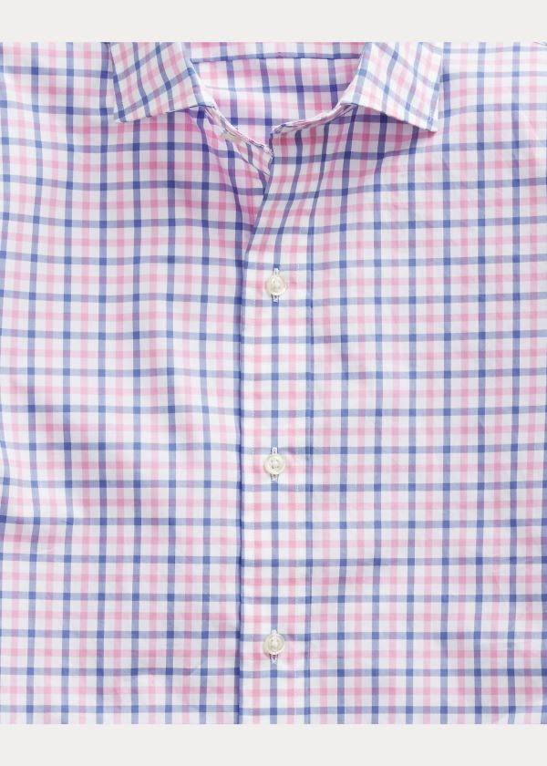 Ralph Lauren Classic Fit Plaid Poplin Shirt Růžové Blankyt Viacfarebný | yy3EjbWl