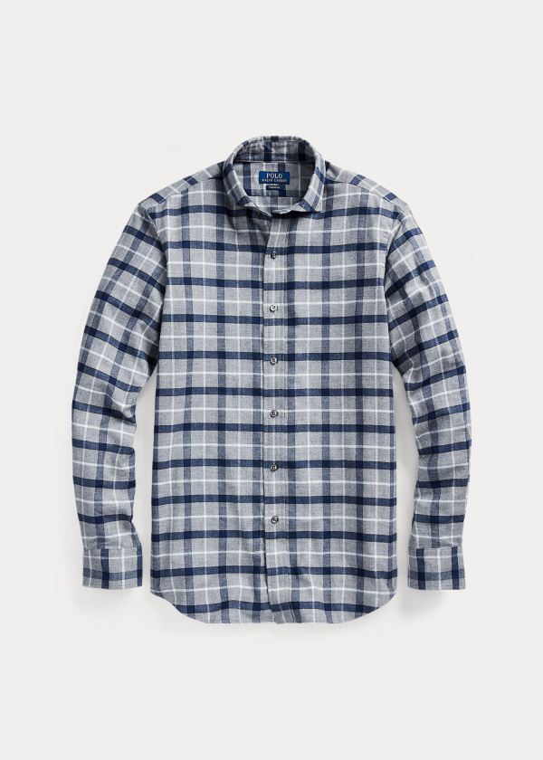 Ralph Lauren Classic Fit Plaid Twill Shirt Šedé Tmavě Blankyt Viacfarebný | 7wg8UztL