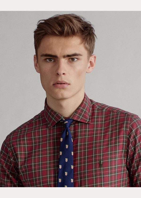 Ralph Lauren Classic Fit Plaid Twill Shirt Červené Hnědé Viacfarebný | RugZY8ID