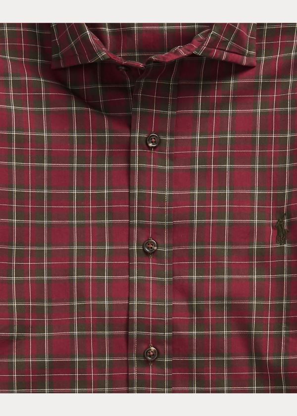 Ralph Lauren Classic Fit Plaid Twill Shirt Červené Hnědé Viacfarebný | RugZY8ID