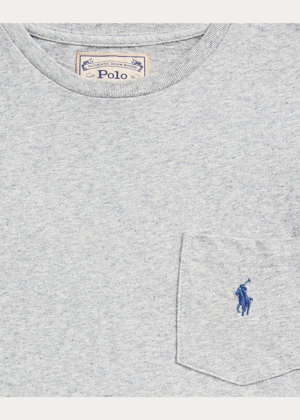 Ralph Lauren Classic Fit Pocket T-Shirt Šedé | 2iqCxZvh