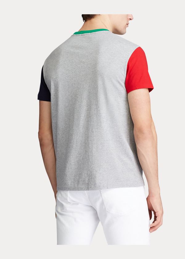 Ralph Lauren Classic Fit Pocket T-Shirt Šedé Viacfarebný | iILNtMUM