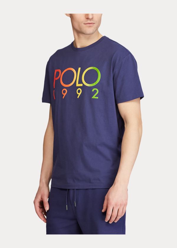 Ralph Lauren Classic Fit Polo 1992 T-Shirt Tmavě Blankyt | B1KgHIxY