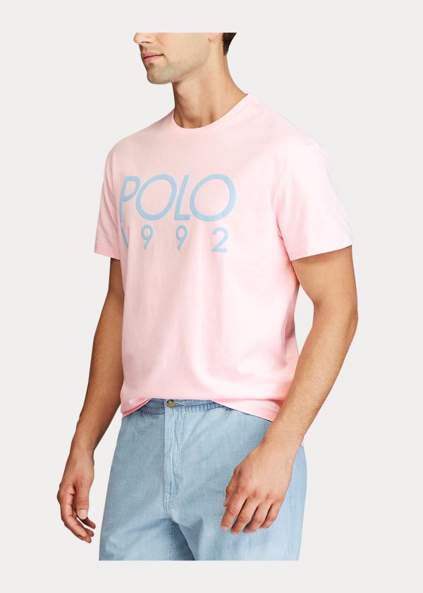 Ralph Lauren Classic Fit Polo 1992 T-Shirt Růžové | FjahHOpA