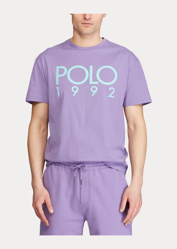 Ralph Lauren Classic Fit Polo 1992 T-Shirt Fialové | UrmjdZ1h