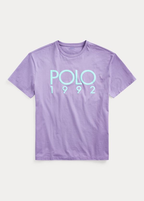 Ralph Lauren Classic Fit Polo 1992 T-Shirt Fialové | UrmjdZ1h