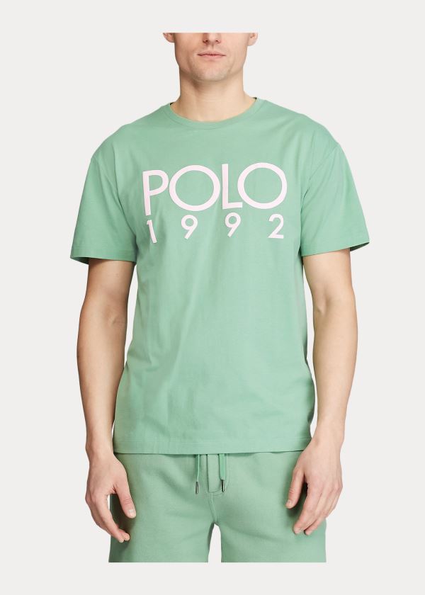 Ralph Lauren Classic Fit Polo 1992 T-Shirt Zelene Bílé | iHm9mtNH