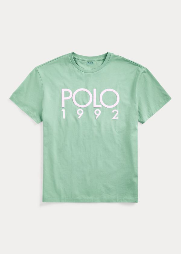 Ralph Lauren Classic Fit Polo 1992 T-Shirt Zelene Bílé | iHm9mtNH