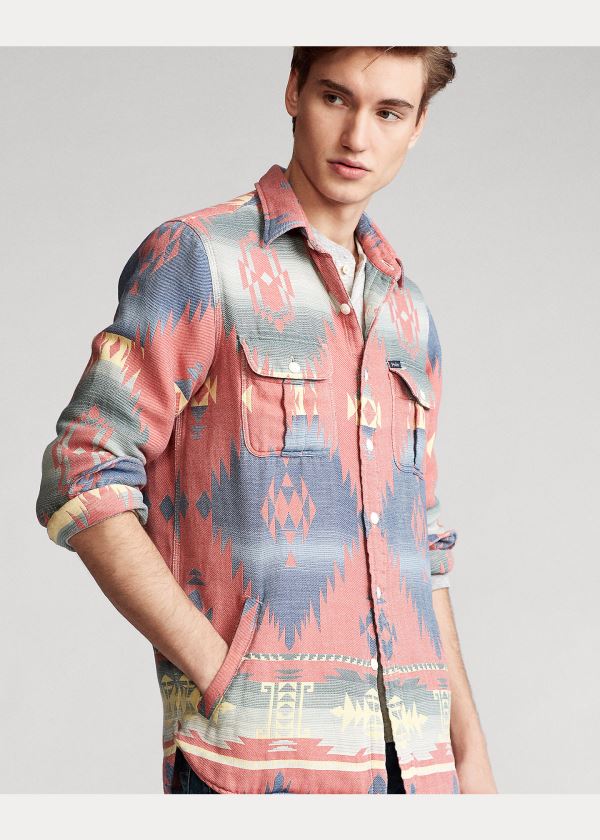 Ralph Lauren Classic Fit Southwestern Shirt Růžové Viacfarebný | 1O1XvStH