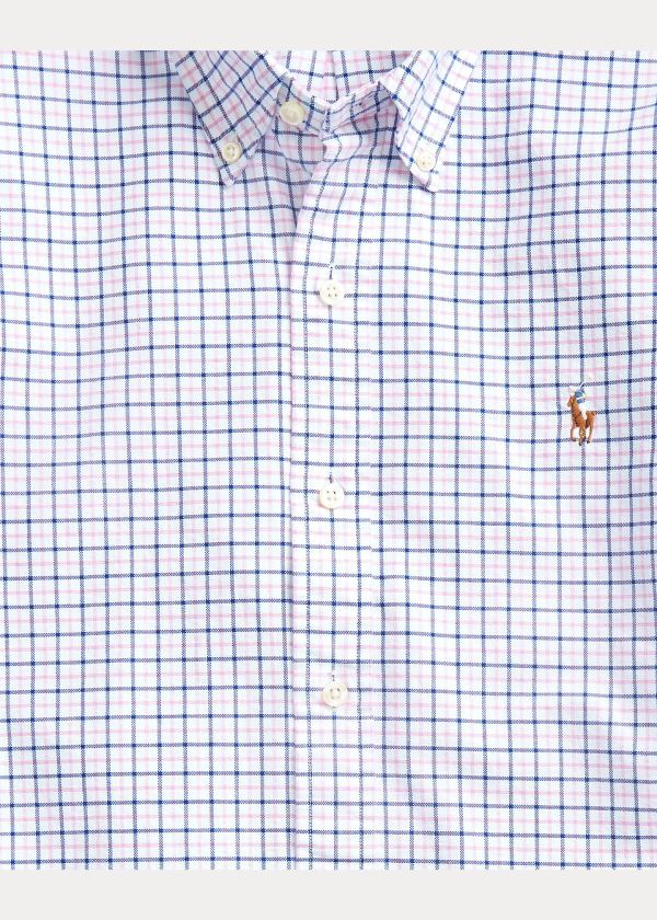 Ralph Lauren Classic Fit Tattersall Shirt Tmavě Královská Modrá Růžové | 4cYSs5QX