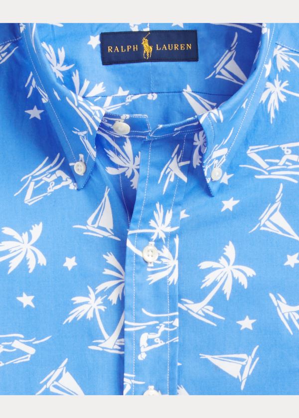 Ralph Lauren Classic Fit Tropical Shirt Blankyt Bílé | K3sBuK7Q