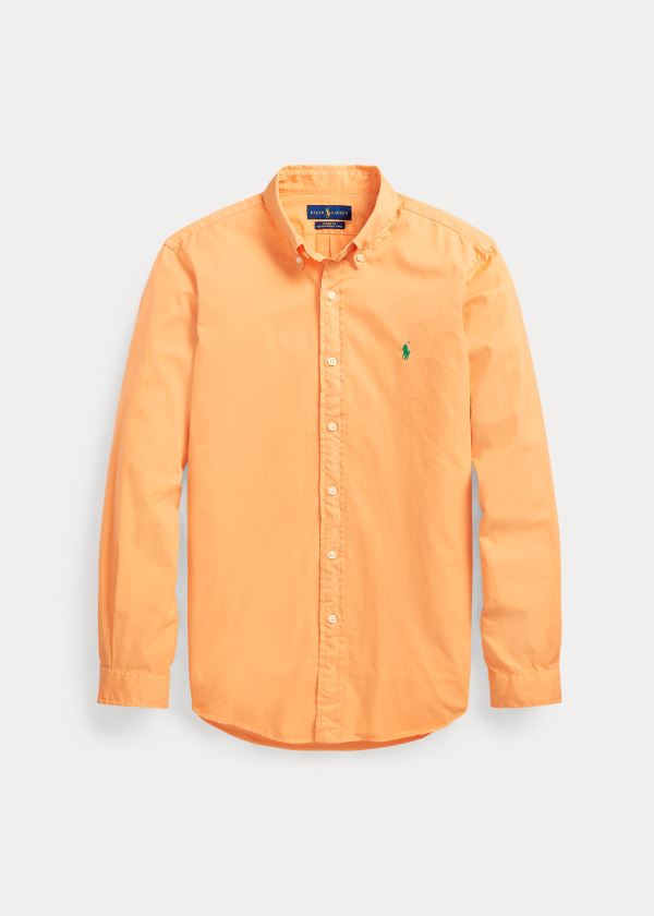 Ralph Lauren Classic Fit Twill Shirt Oranžové | 78jO4420