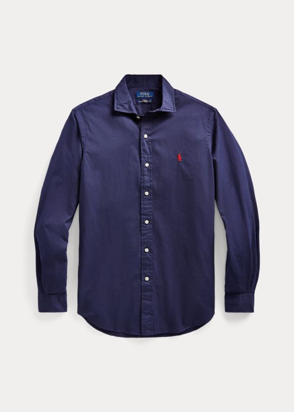 Ralph Lauren Classic Fit Twill Shirt Tmavě Blankyt | 37fdbnrm