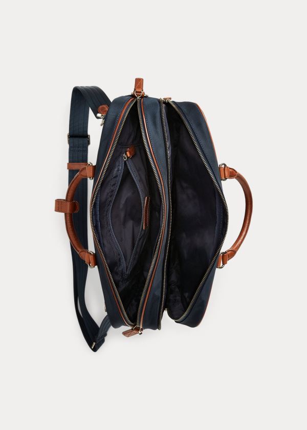 Ralph Lauren Convertible Commuter Bag Tmavě Blankyt | vdxBjY2R