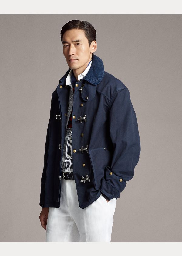 Ralph Lauren Crestly Garment-Dyed Jacket Tmavě Blankyt | Z4Q9ORdY