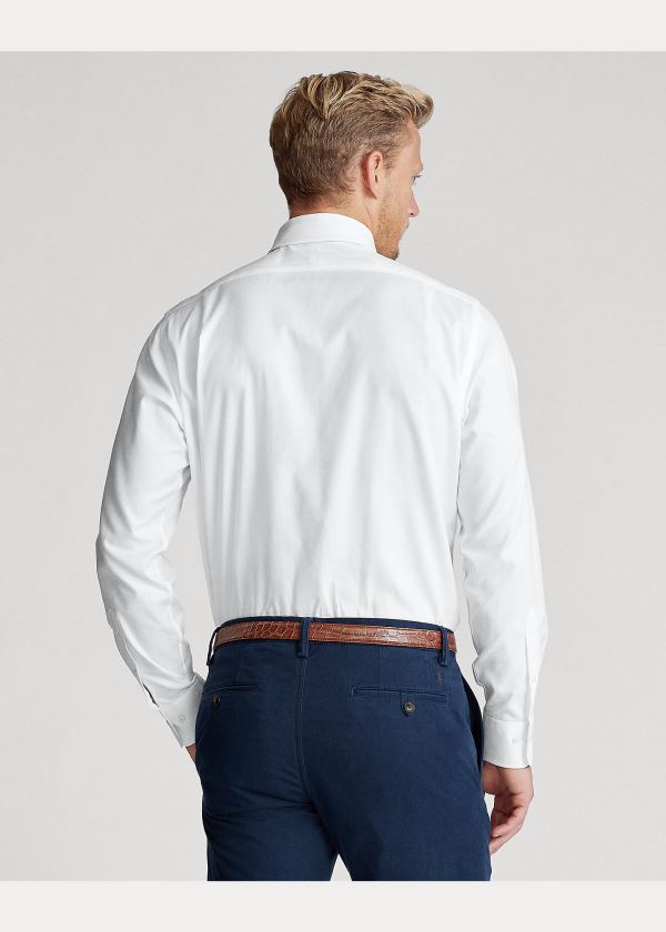 Ralph Lauren Custom Fit Easy Care Shirt Bílé | NJw8227J