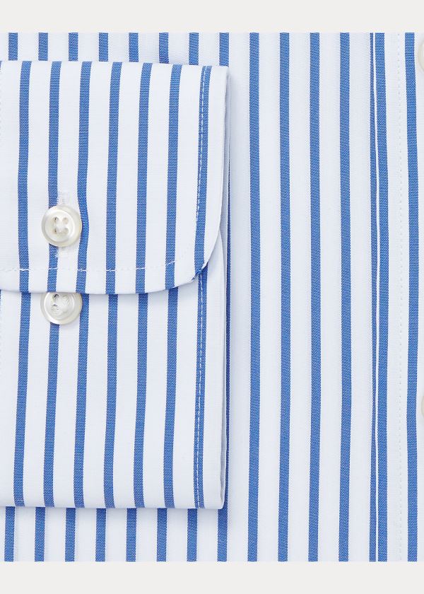 Ralph Lauren Custom Fit Striped Shirt Blankyt Bílé | oW3W0ozg