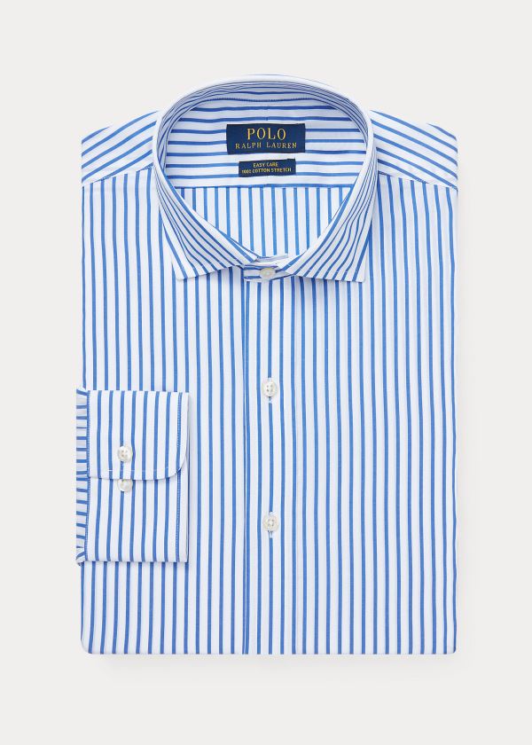 Ralph Lauren Custom Fit Striped Shirt Blankyt Bílé | oW3W0ozg