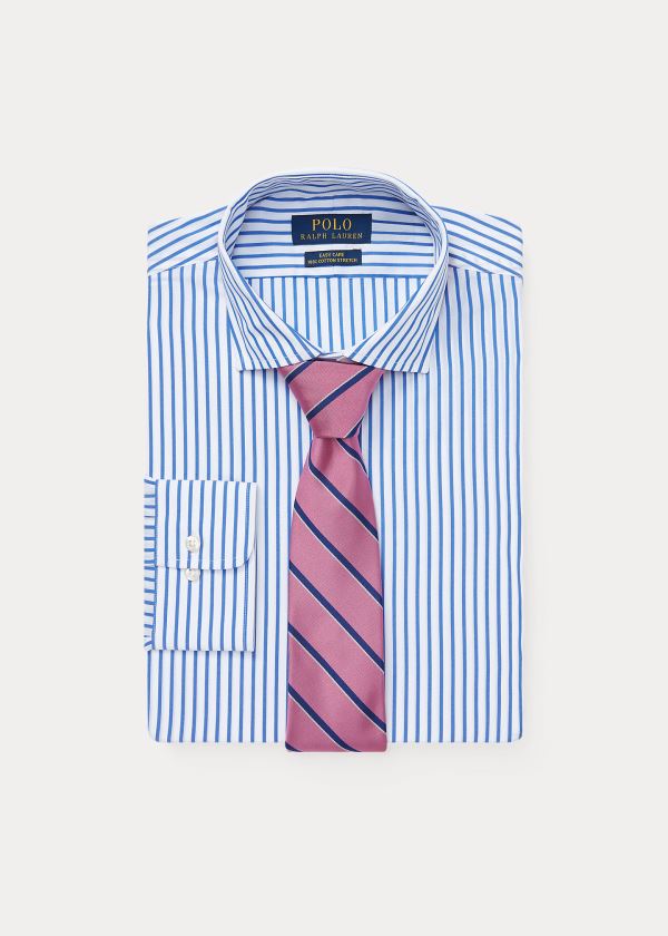 Ralph Lauren Custom Fit Striped Shirt Blankyt Bílé | oW3W0ozg