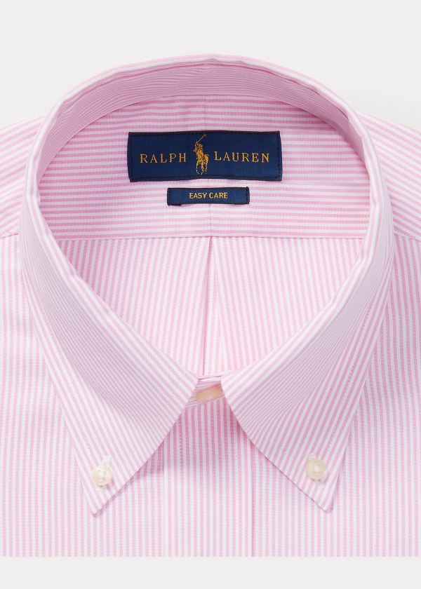 Ralph Lauren Custom Fit Striped Shirt Růžové Bílé | K3JztuqZ