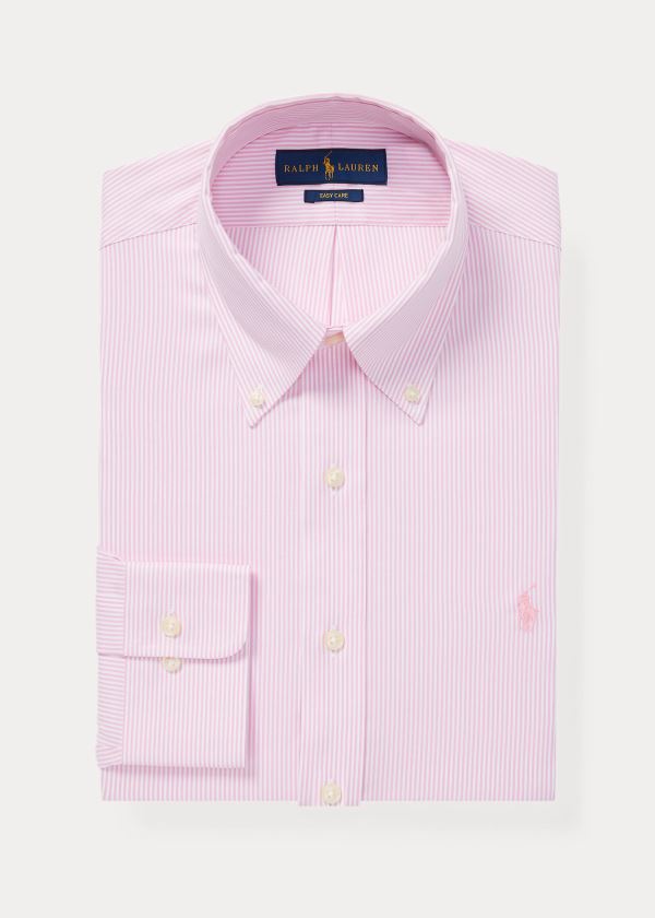 Ralph Lauren Custom Fit Striped Shirt Růžové Bílé | K3JztuqZ