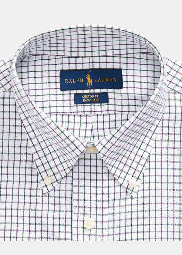 Ralph Lauren Custom Fit Tattersall Shirt Fialové Bílé Viacfarebný | cVPJ7XDj