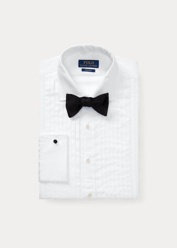 Ralph Lauren Custom Fit Tuxedo Shirt Bílé | gJHmYk2y