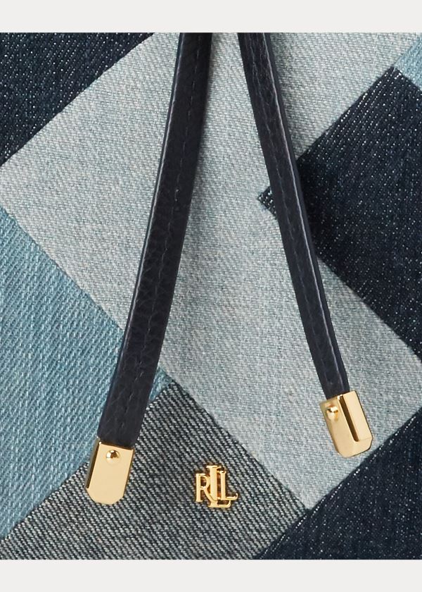 Ralph Lauren Denim Mini Debby II Bag Blankyt Viacfarebný | k4OkuUzF