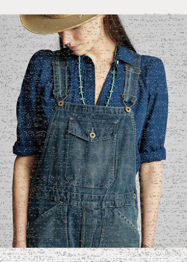 Ralph Lauren Denim Overall Blankyt Blankyt Světle Modré | 7jiNsWE0