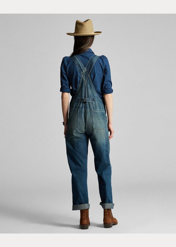 Ralph Lauren Denim Overall Blankyt Blankyt Světle Modré | 7jiNsWE0