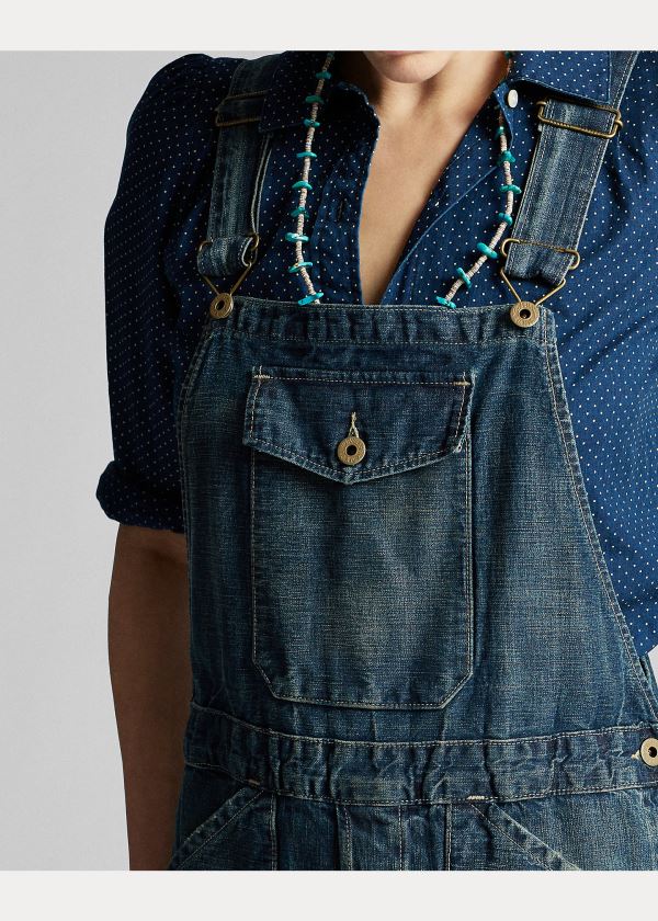 Ralph Lauren Denim Overall Blankyt Blankyt Světle Modré | 7jiNsWE0