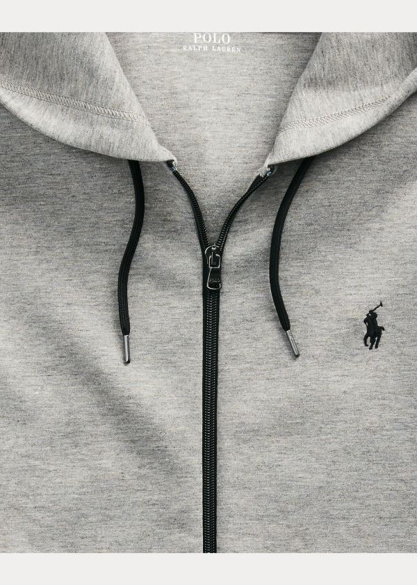 Ralph Lauren Double-Knit Full-Zip Hoodie Šedé | hw7wqN1c