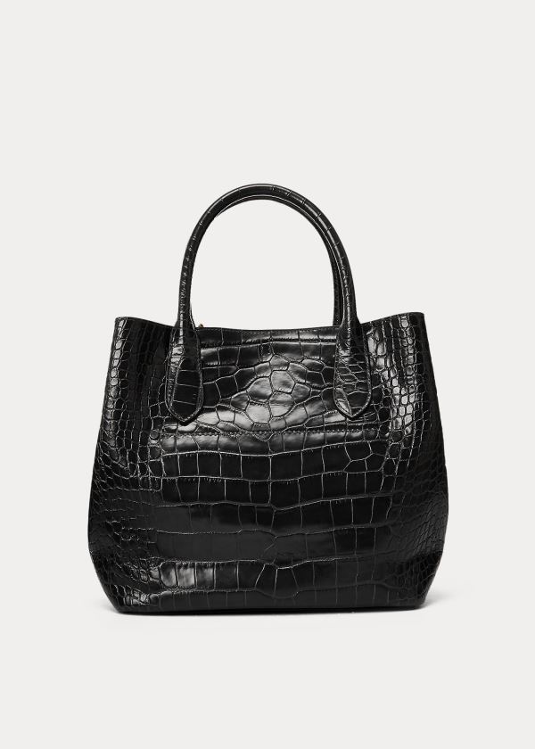 Ralph Lauren Embossed Medium Bellport Tote Černé | tcvGmctZ