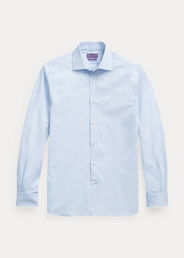 Ralph Lauren End-on-End Bavlněné Šaty Shirt Světle Blankyt | 6NzLITrH