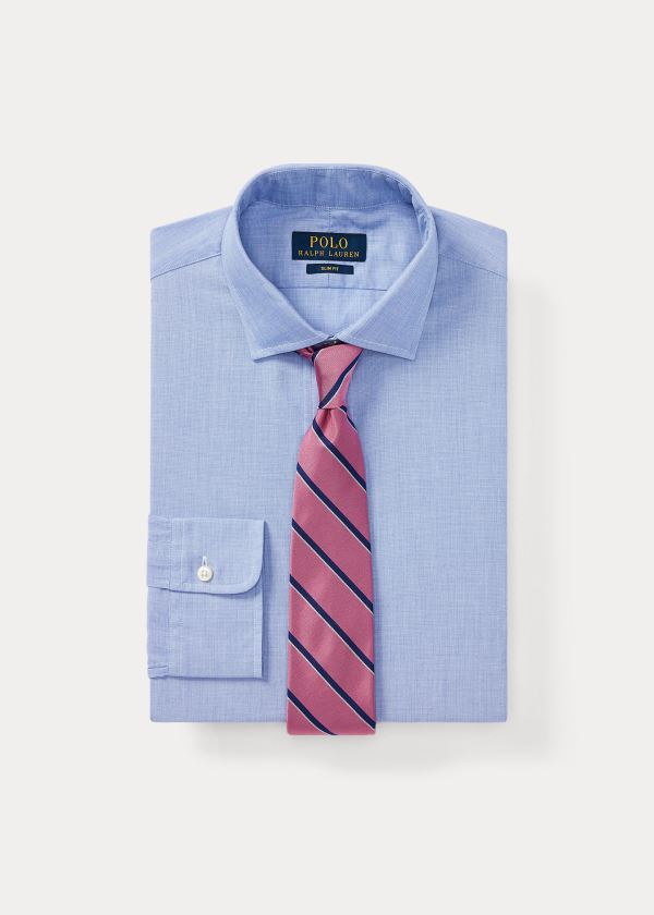 Ralph Lauren Estate Slim-Fit Poplin Shirt Světle Blankyt | hlLyYoFW