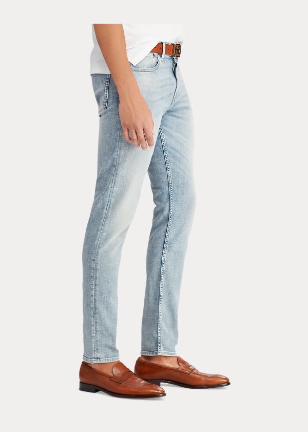 Ralph Lauren Faded Stretch Skinny Jean Světle Indigo | 1jQtMN2u