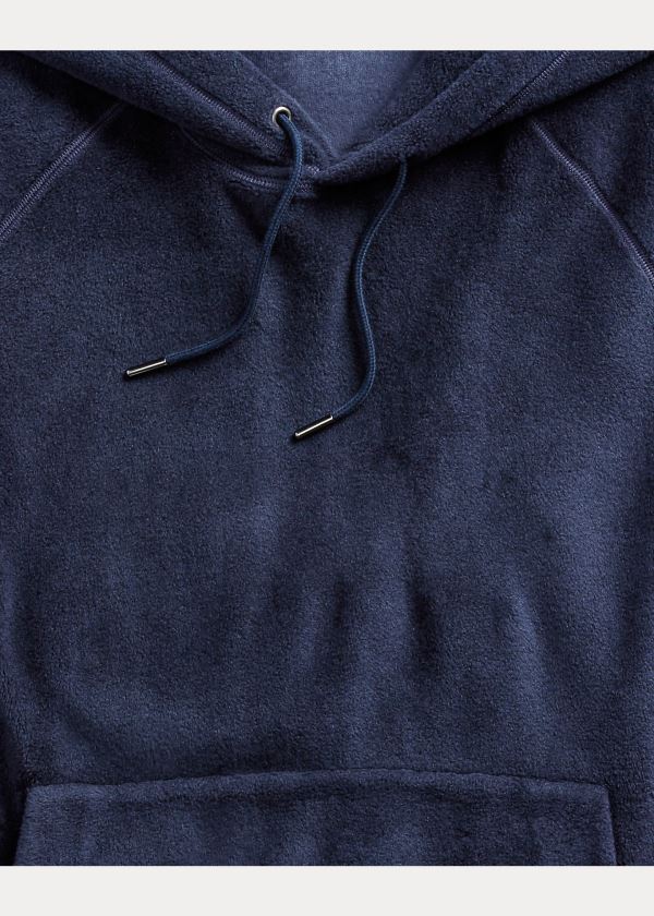 Ralph Lauren Fleece Hoodie Tmavě Blankyt | 2TOKWxlK