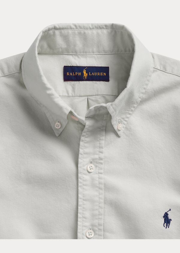 Ralph Lauren Garment-Dyed Oxford Shirt Šedé | T4GNjab0