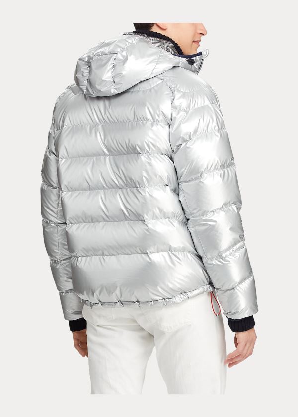 Ralph Lauren Glacier Heated Down Jacket Stříbrné | MKbbJ6Cn