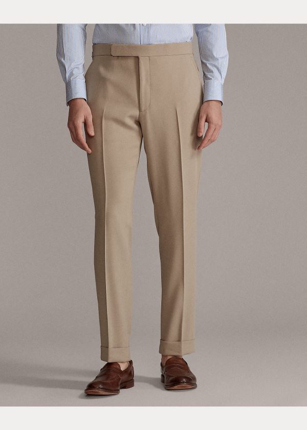 Ralph Lauren Gregory Crepe Suit Trouser Hnědé | DimQnOTr