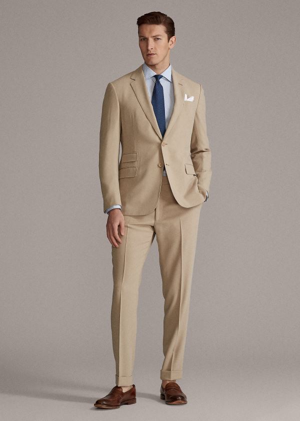 Ralph Lauren Gregory Crepe Suit Trouser Hnědé | DimQnOTr