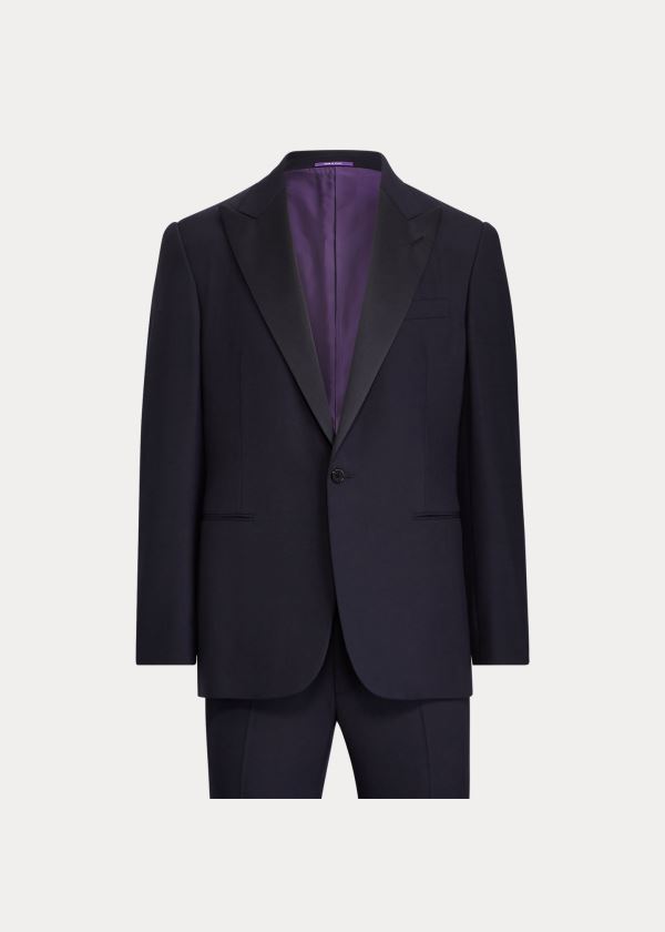 Ralph Lauren Gregory Peak-Lapel Tuxedo Tmavě Blankyt | LQ3ZEXAm